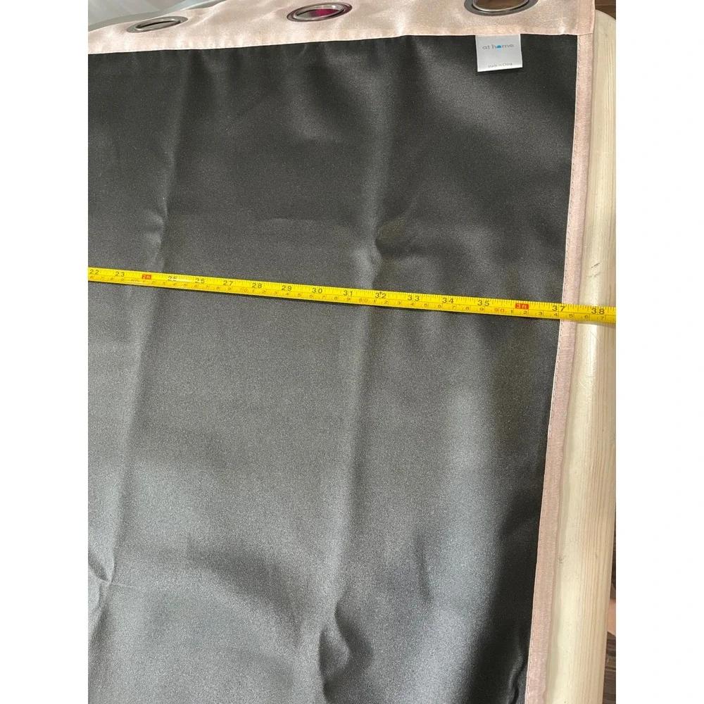 At Home Light Pink Room Darkening Window Curtains Set -‎ 2 Panels Grommet Top